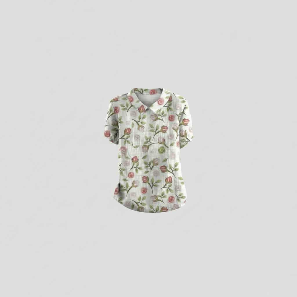 Vintage Floral Blouse | Women's Blouse
