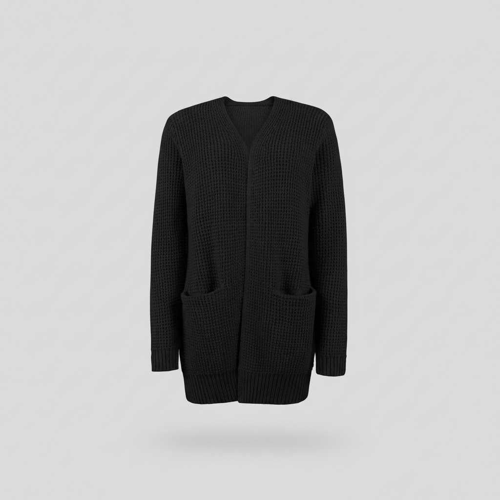 Cozy Long Black Cardigan | Women's Cardigan Sweater