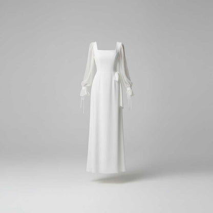 Elegant Maxi Dress | Women's Long Sleeve Wedding Guest Dress