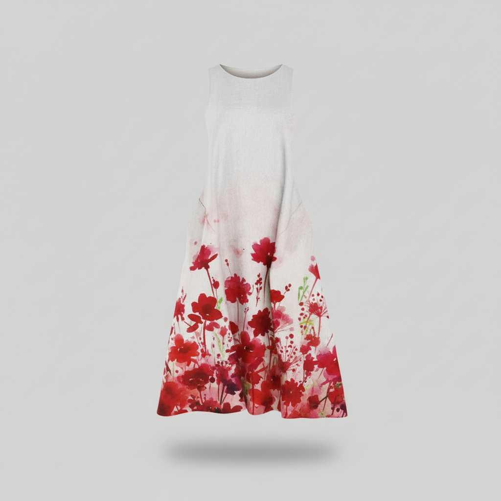 Floral Midi Dress | Women's Summer Dress