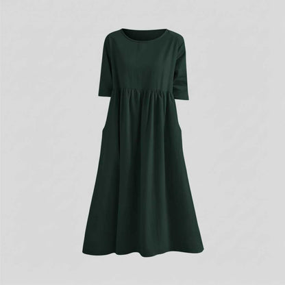 Loose Fit Summer Midi Dress | Women's Dress Casual Wear