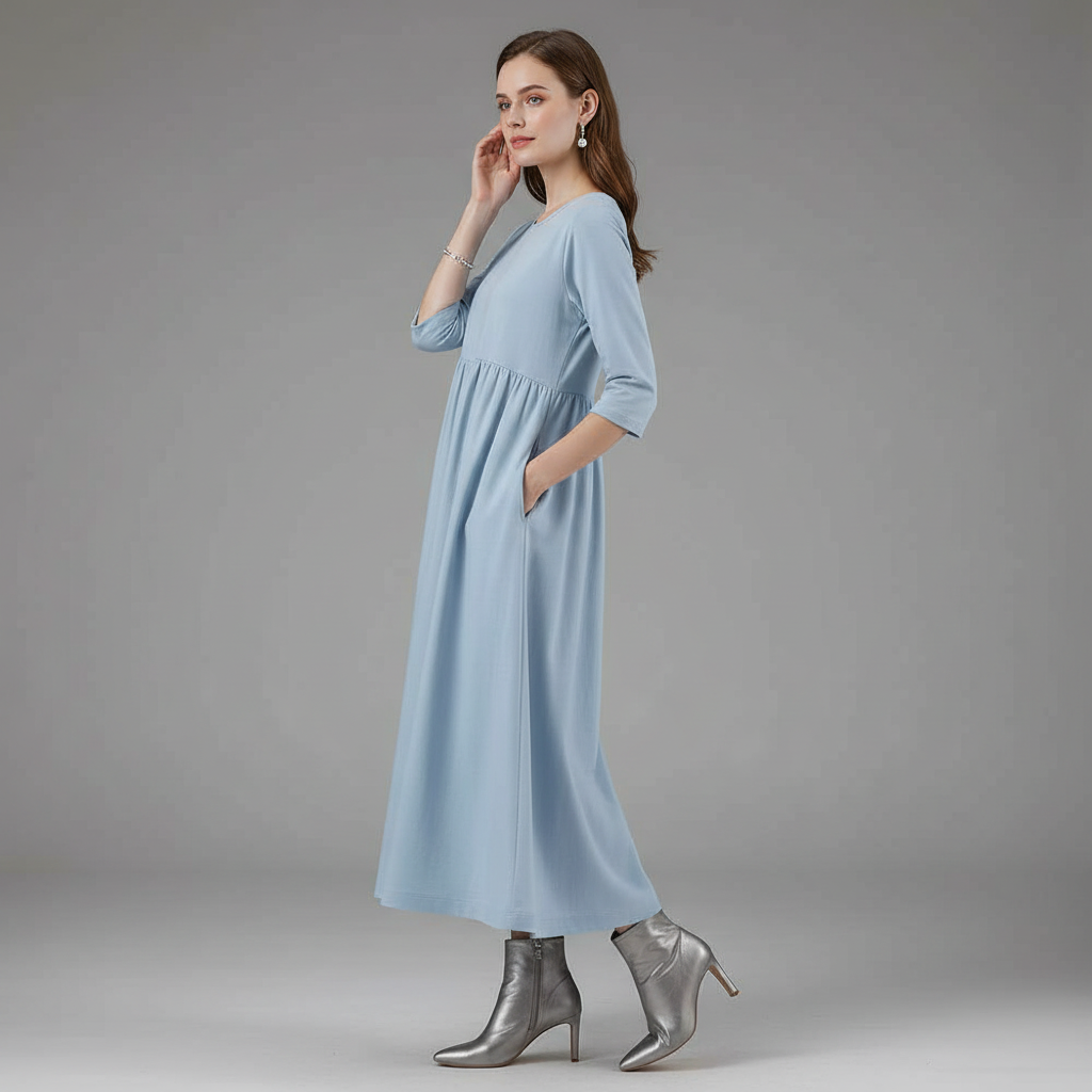 Loose Fit Summer Midi Dress | Women's Dress Casual Wear