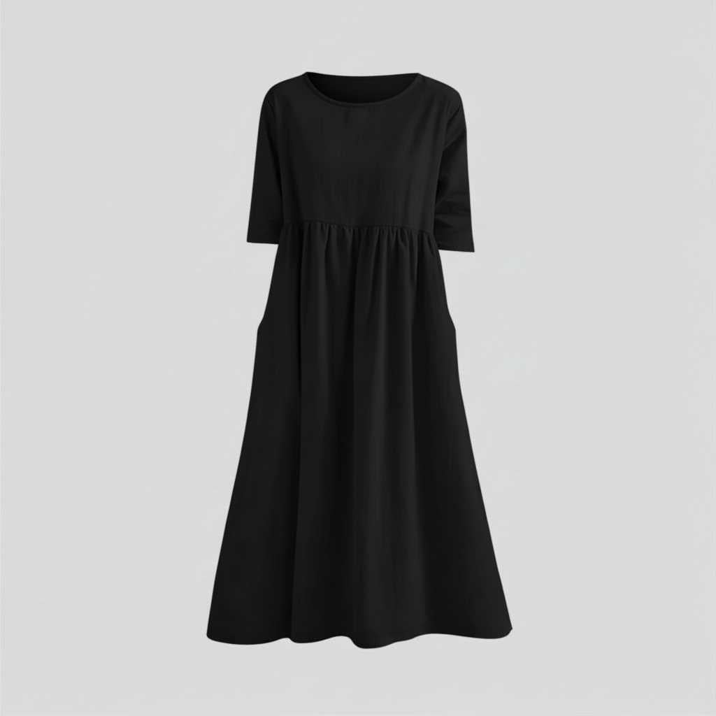 Loose Fit Summer Midi Dress | Women's Dress Casual Wear