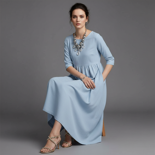 Loose Fit Summer Midi Dress | Women's Dress Casual Wear