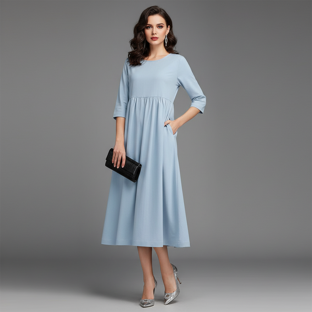 Loose Fit Summer Midi Dress | Women's Dress Casual Wear