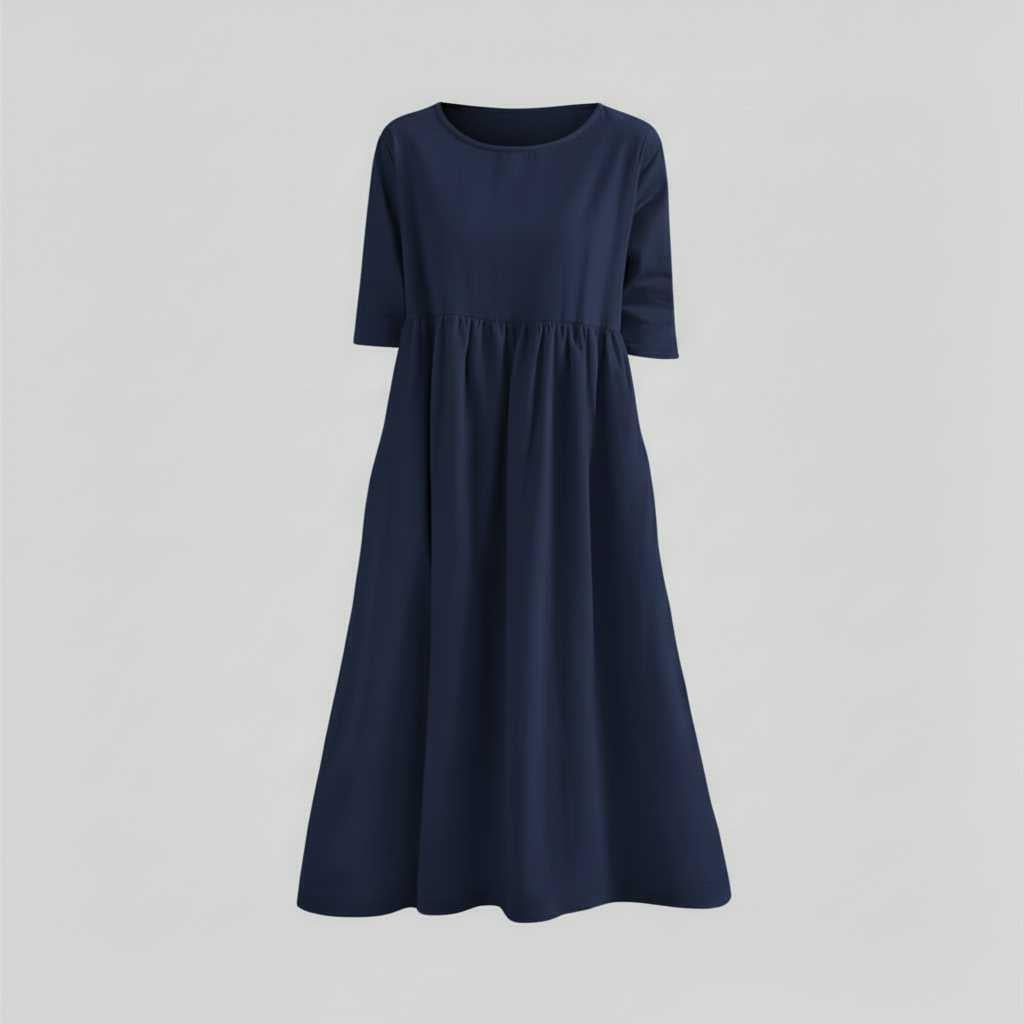 Loose Fit Summer Midi Dress | Women's Dress Casual Wear