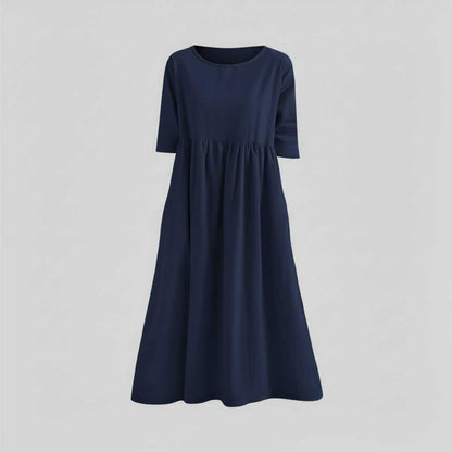 Loose Fit Summer Midi Dress | Women's Dress Casual Wear