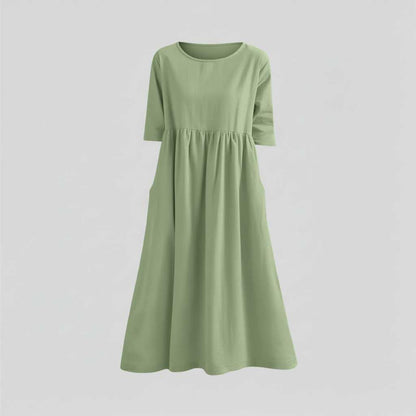 Loose Fit Summer Midi Dress | Women's Dress Casual Wear