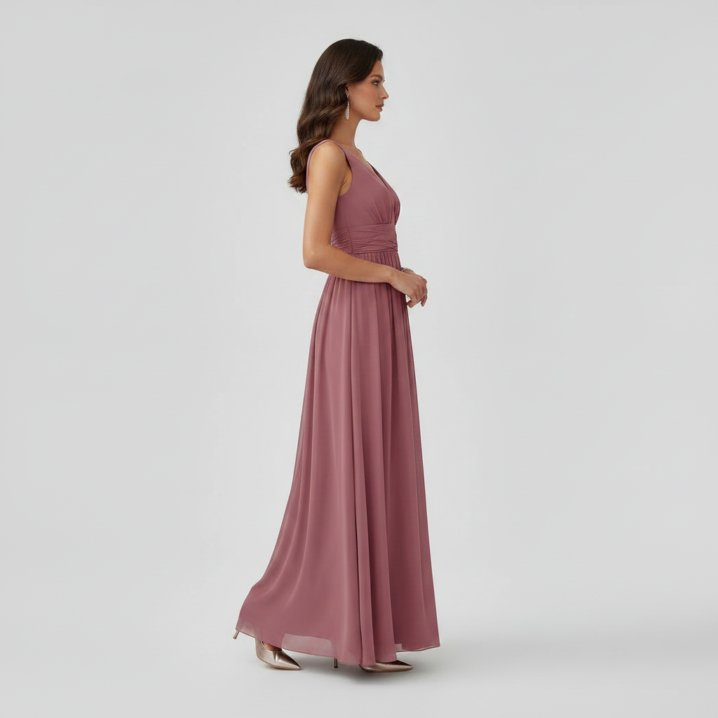 Sleeveless V-Neck Maxi Dress | Long Dresses for Women