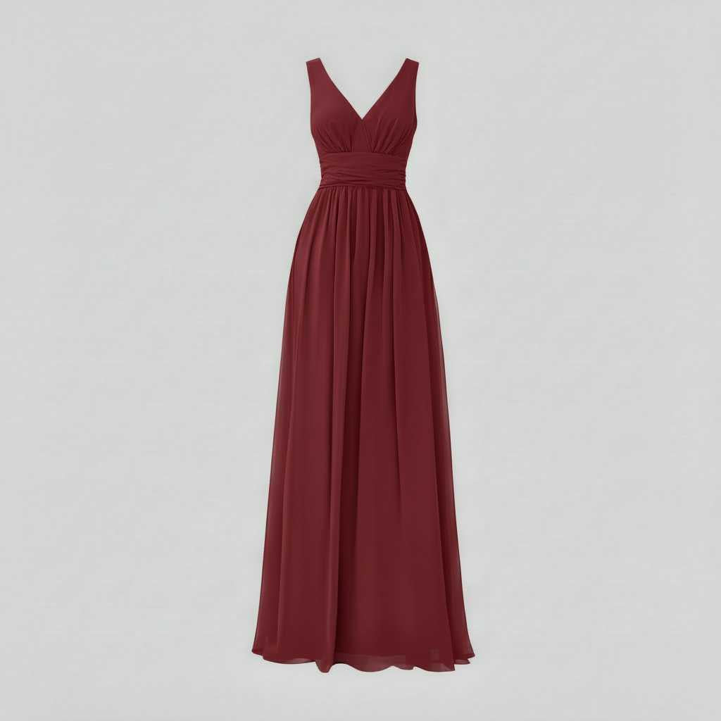 Sleeveless V-Neck Maxi Dress | Long Dresses for Women