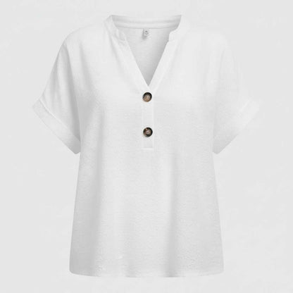 V-Neck Casual Blouse | Women's Going Out Tops