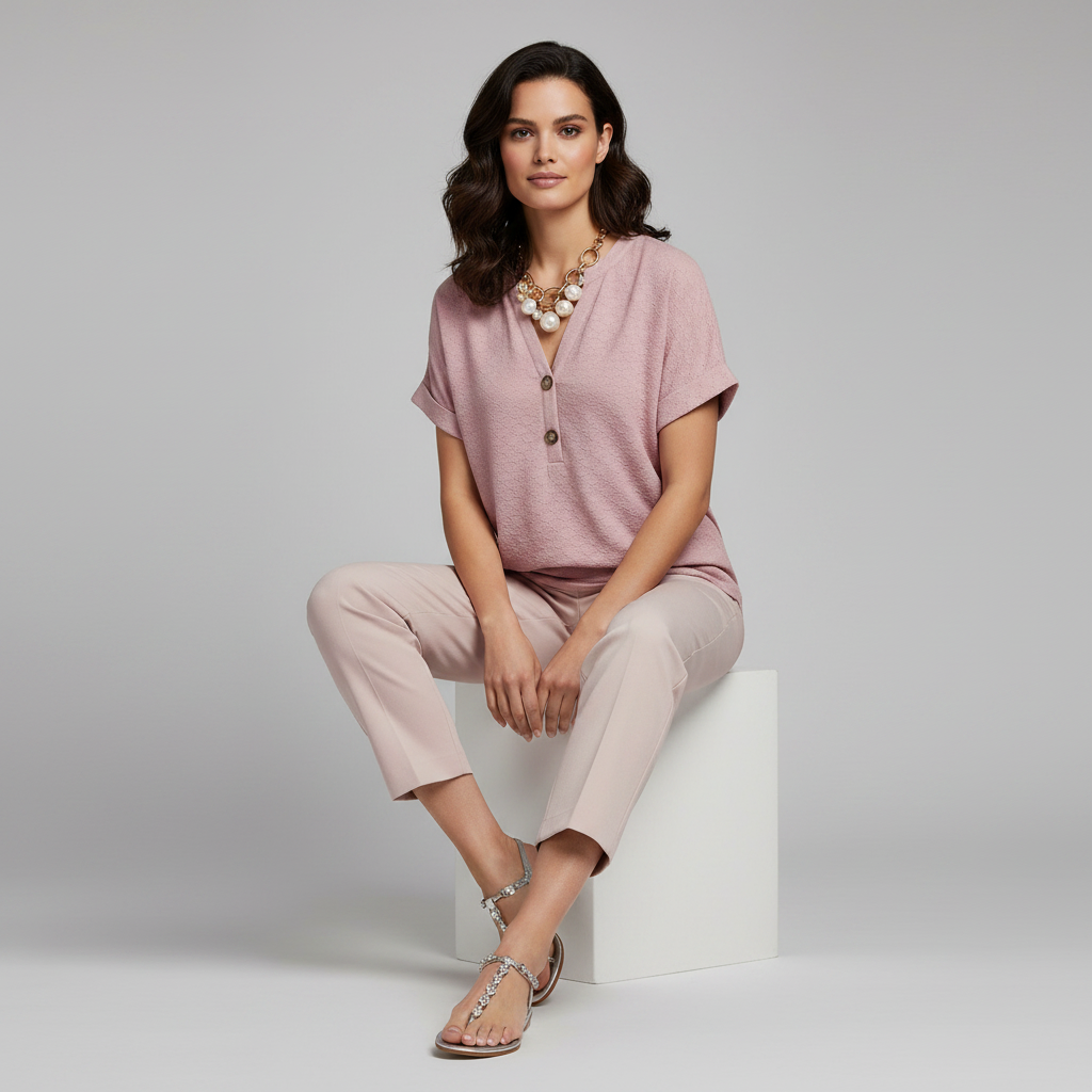 V-Neck Casual Blouse | Women's Going Out Tops