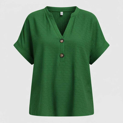 V-Neck Casual Blouse | Women's Going Out Tops