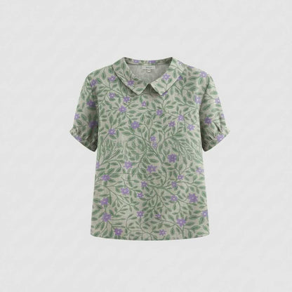 Vintage Floral Blouse | Women's Blouse