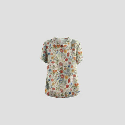 Vintage Floral Blouse | Women's Blouse