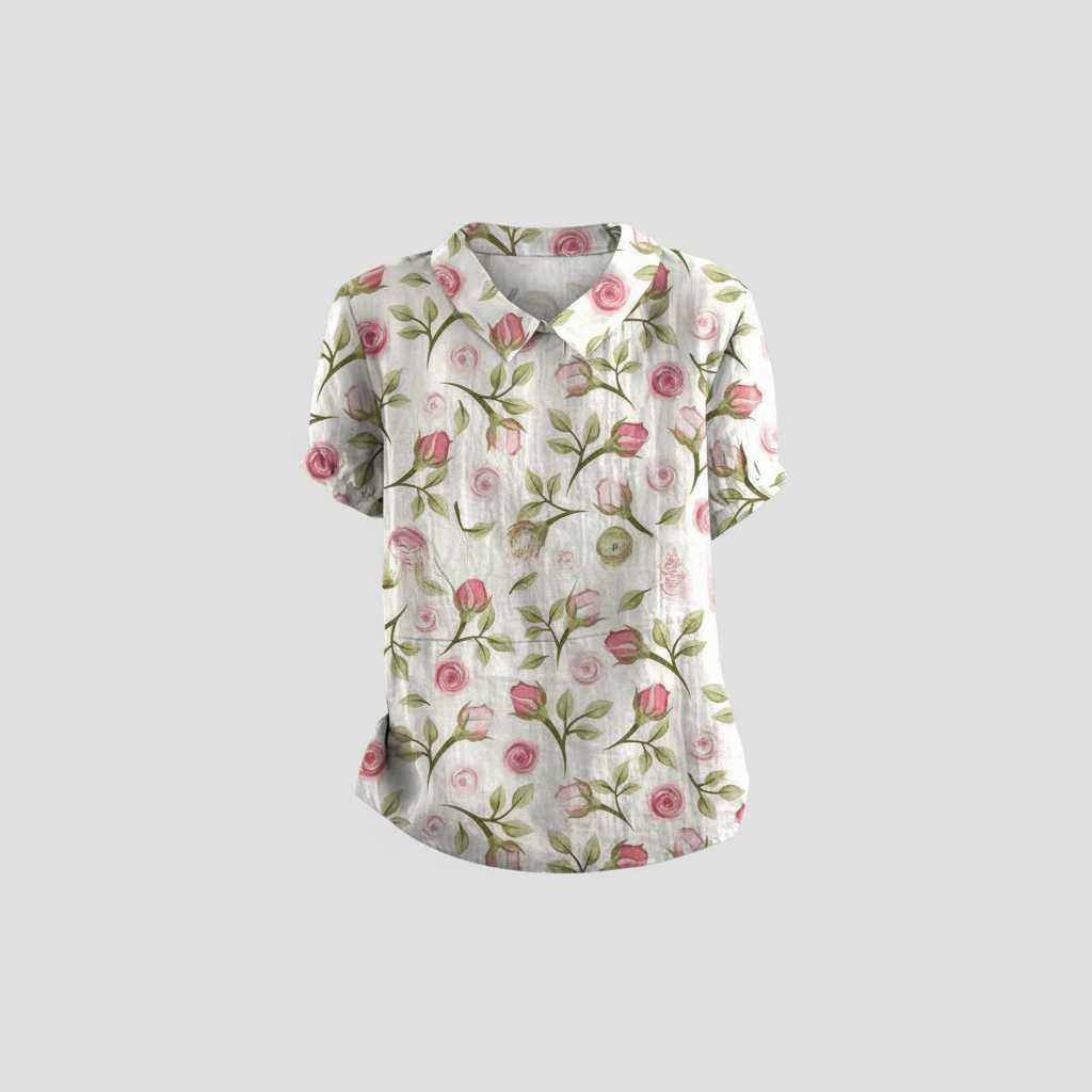 Vintage Floral Blouse | Women's Blouse