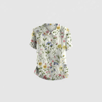 Vintage Floral Blouse | Women's Blouse