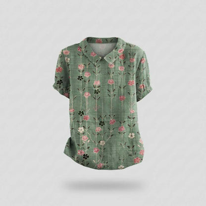 Vintage Floral Blouse | Women's Blouse