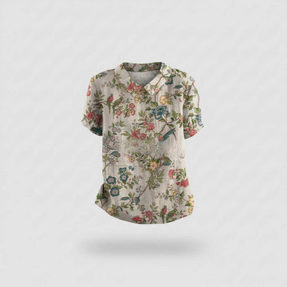 Vintage Floral Blouse | Women's Blouse