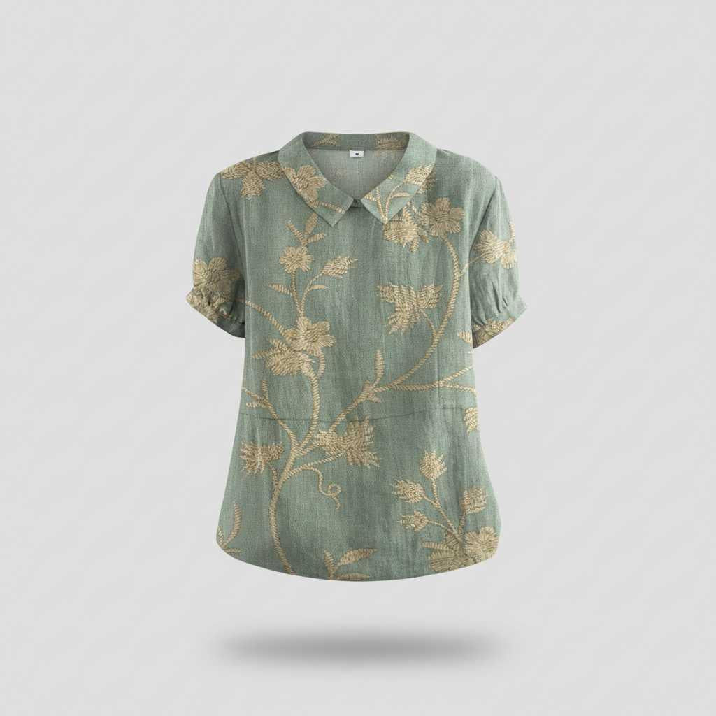 Vintage Floral Blouse | Women's Blouse