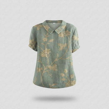 Vintage Floral Blouse | Women's Blouse