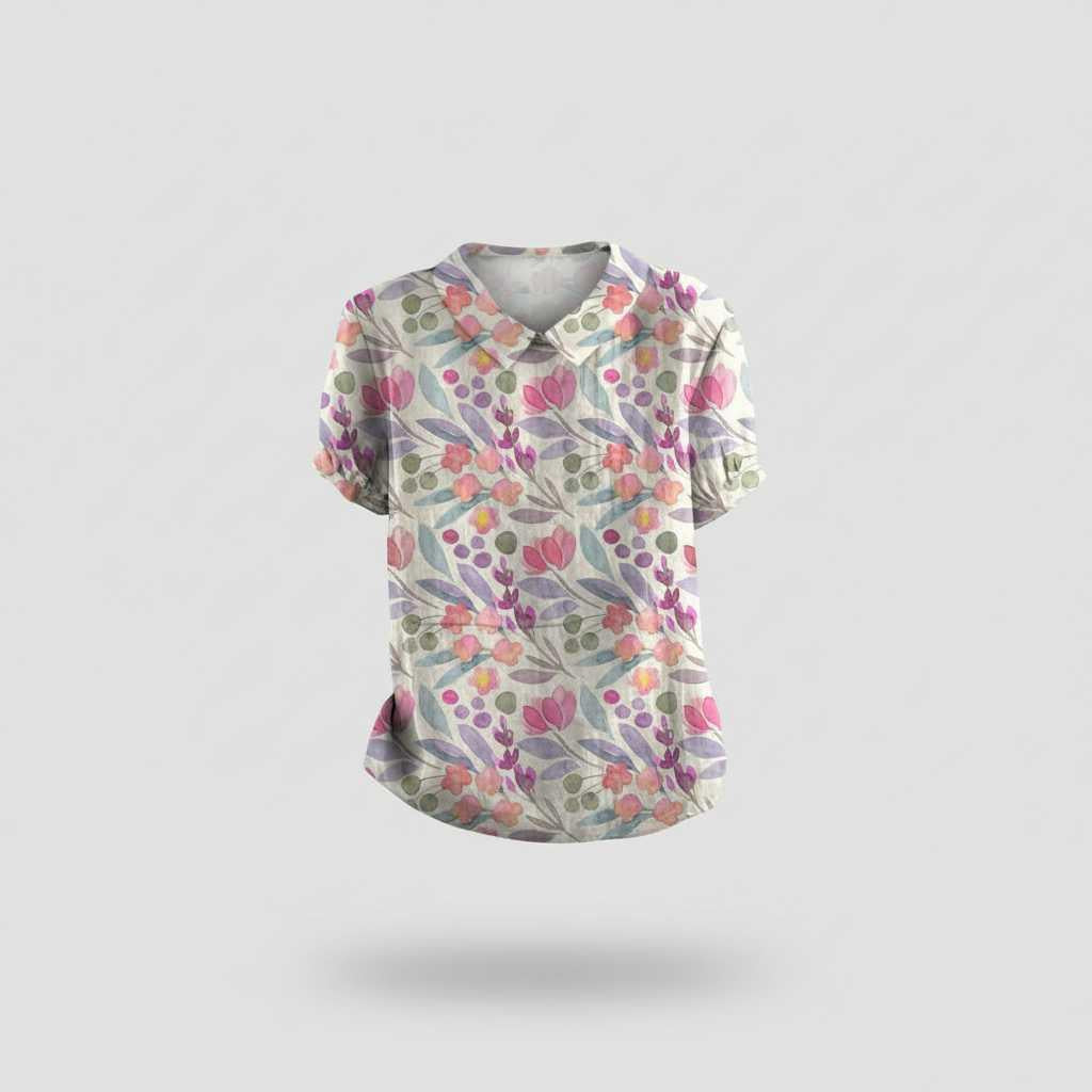 Vintage Floral Blouse | Women's Blouse