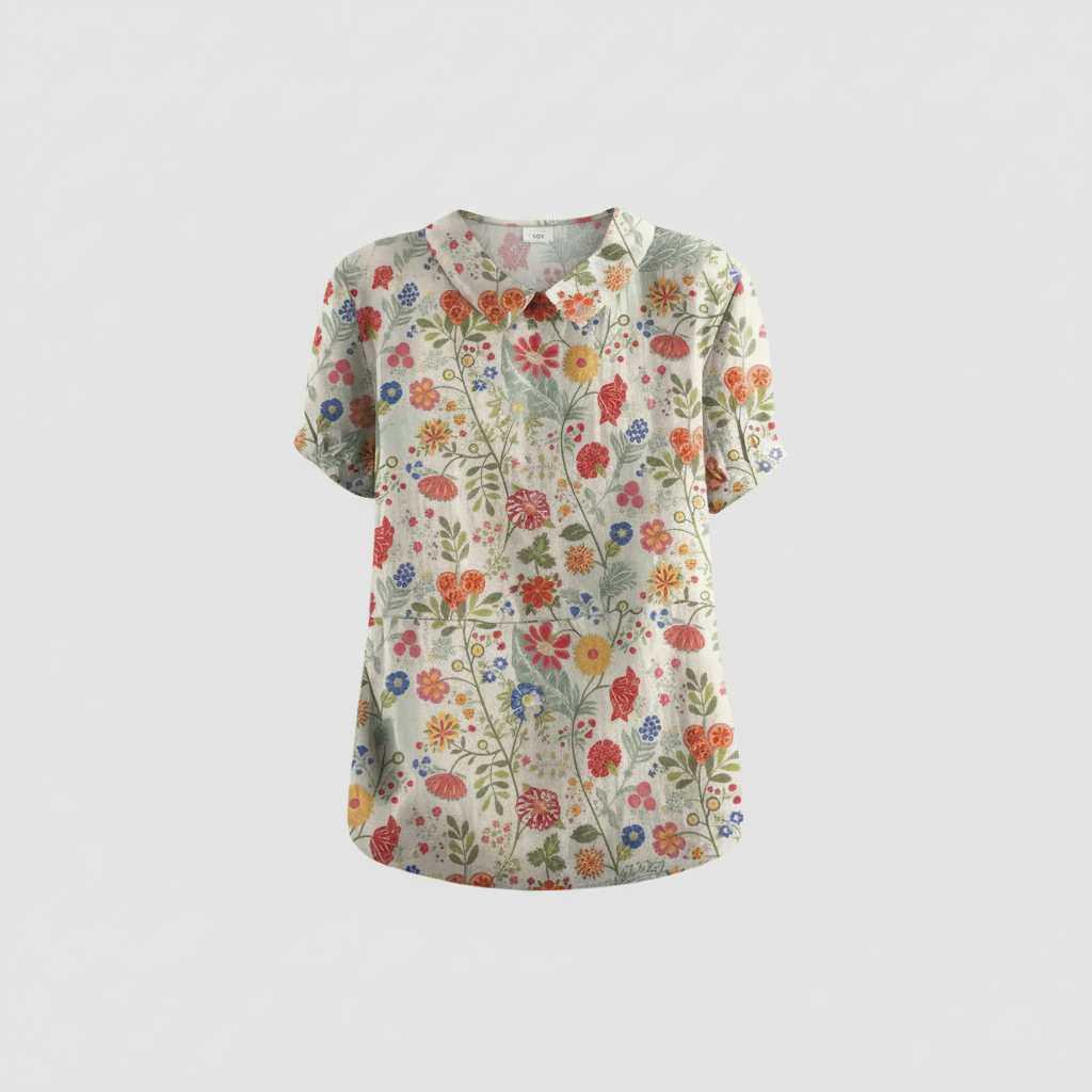 Vintage Floral Blouse | Women's Blouse