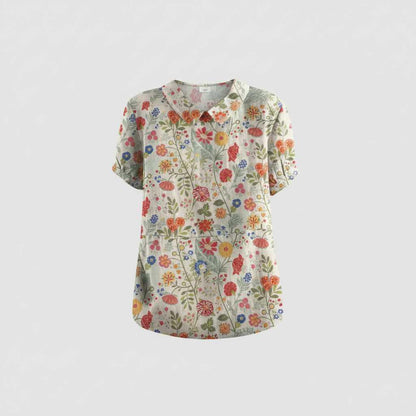Vintage Floral Blouse | Women's Blouse