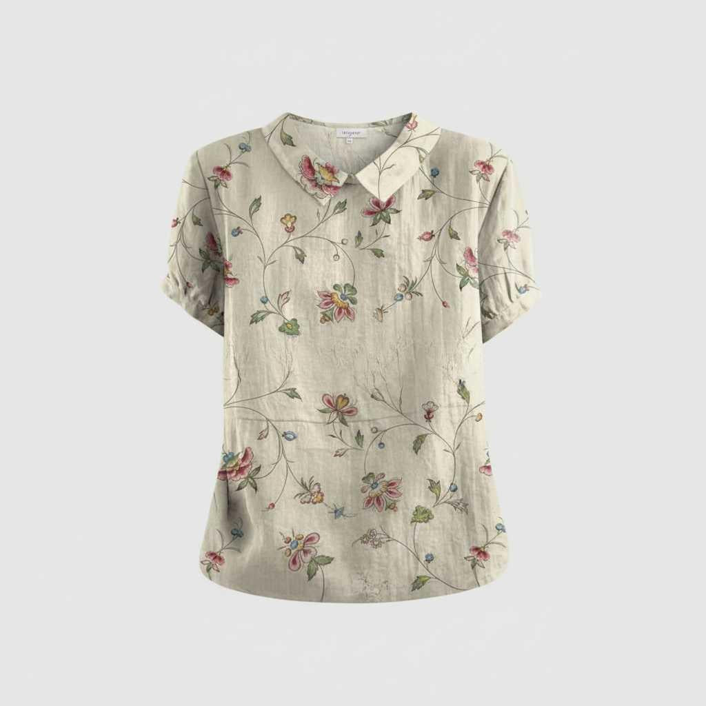 Vintage Floral Blouse | Women's Blouse