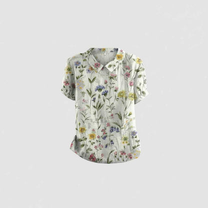 Vintage Floral Blouse | Women's Blouse