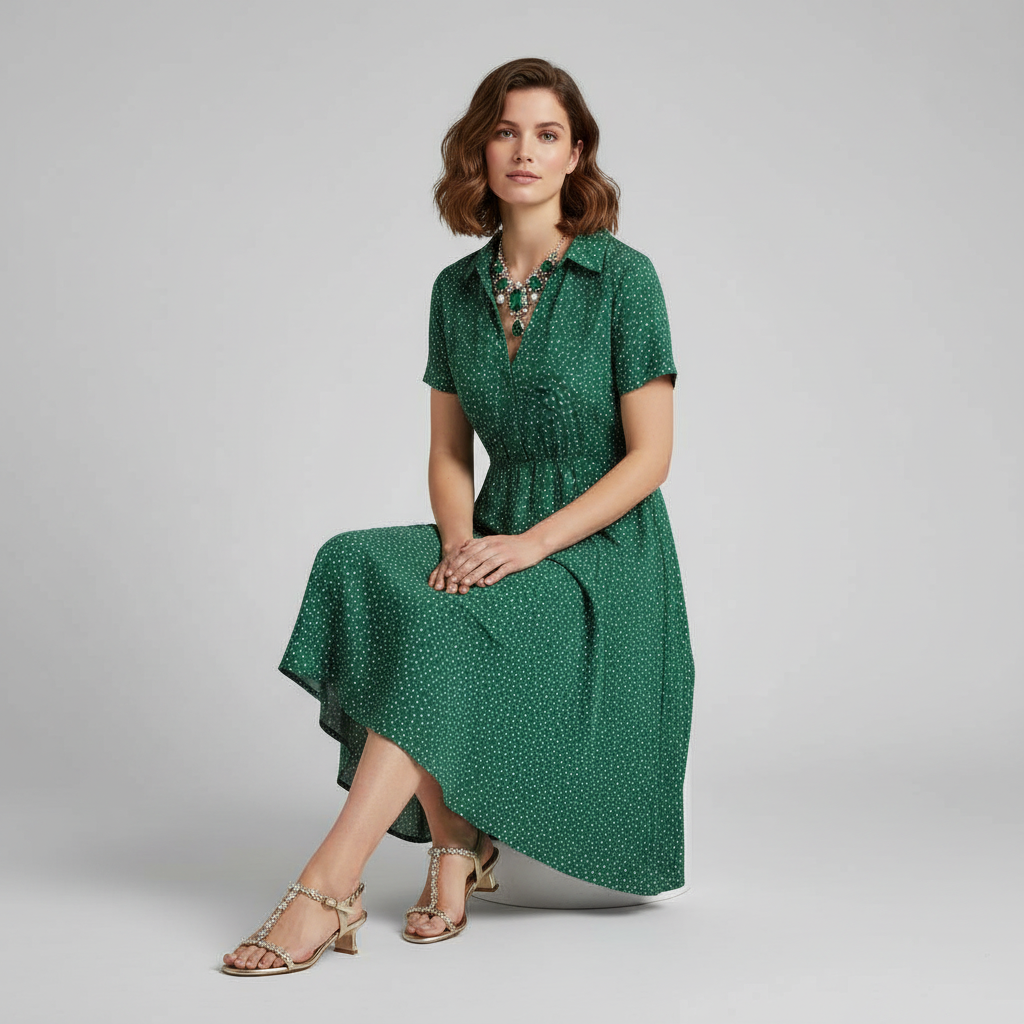 Women's Midi Shirt Dress | Casual Summer Dress